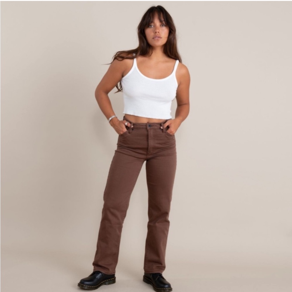 Roark HWY 365 Womens Jeans in Brown